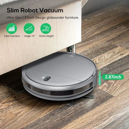 Robot Vacuum Cleaner, 2 in 1 Mop Combo for Pet Hair, Voice Control and Connect Alexa